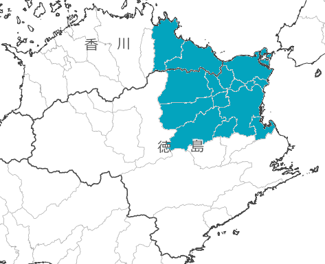 営業地域の地図